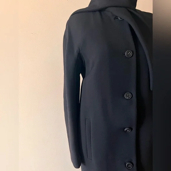 Vintage Moschino Cheap and chic Black Coat Italy size 40 US 6 - Picture 5 of 14